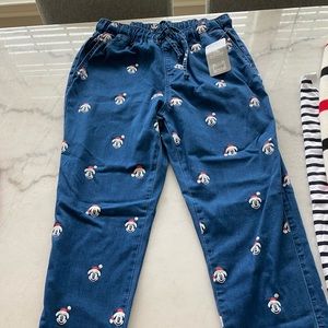 Disney Christmas Mickey Head Pants